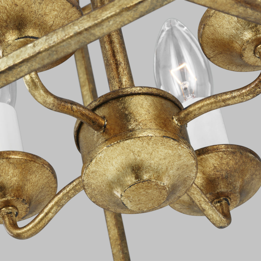 Visual Comfort Studio Four Light Pendant
