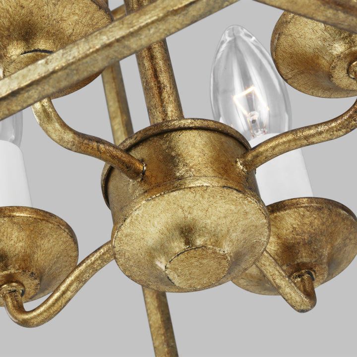 Visual Comfort Studio Four Light Pendant
