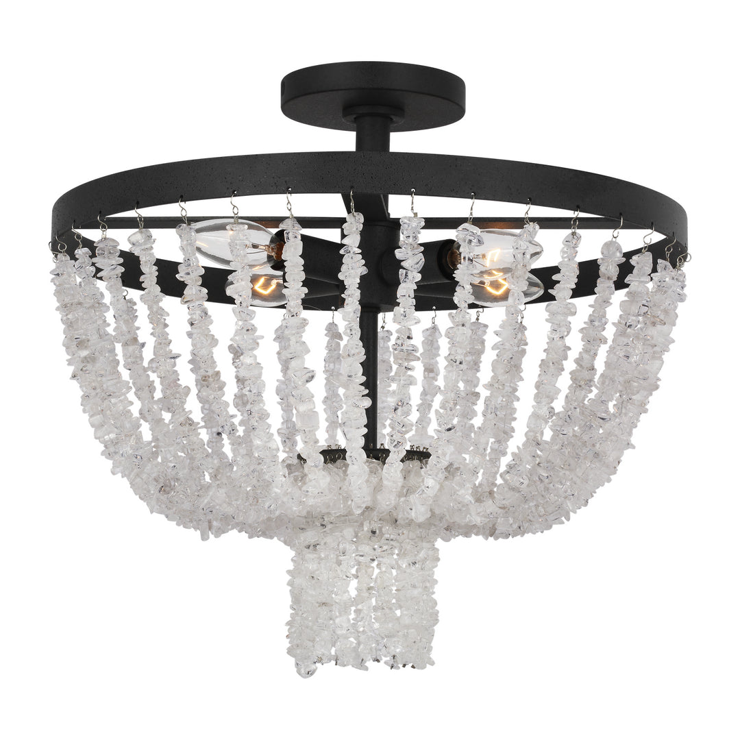 Visual Comfort Studio Four Light Flush Mount