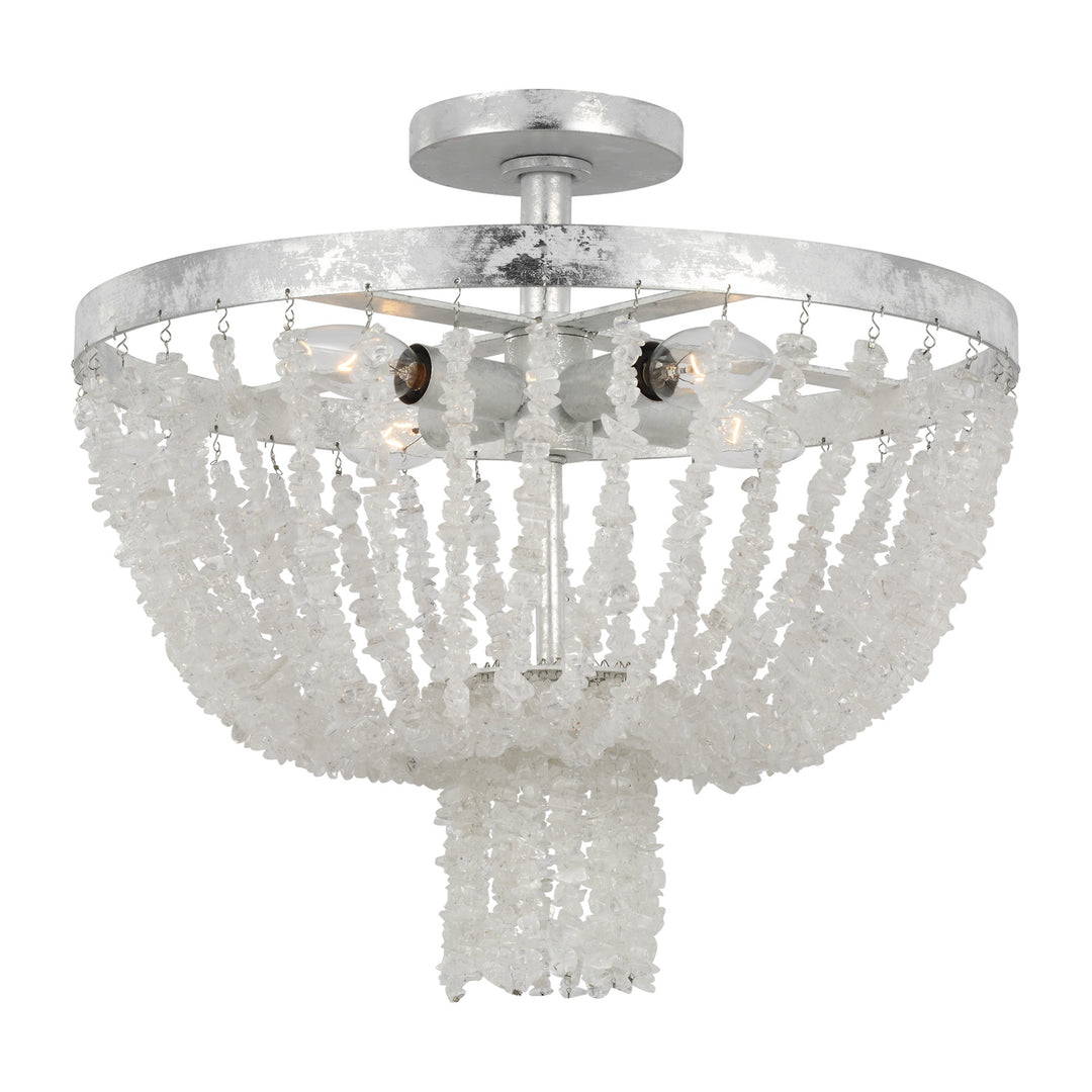 Visual Comfort Studio Four Light Flush Mount