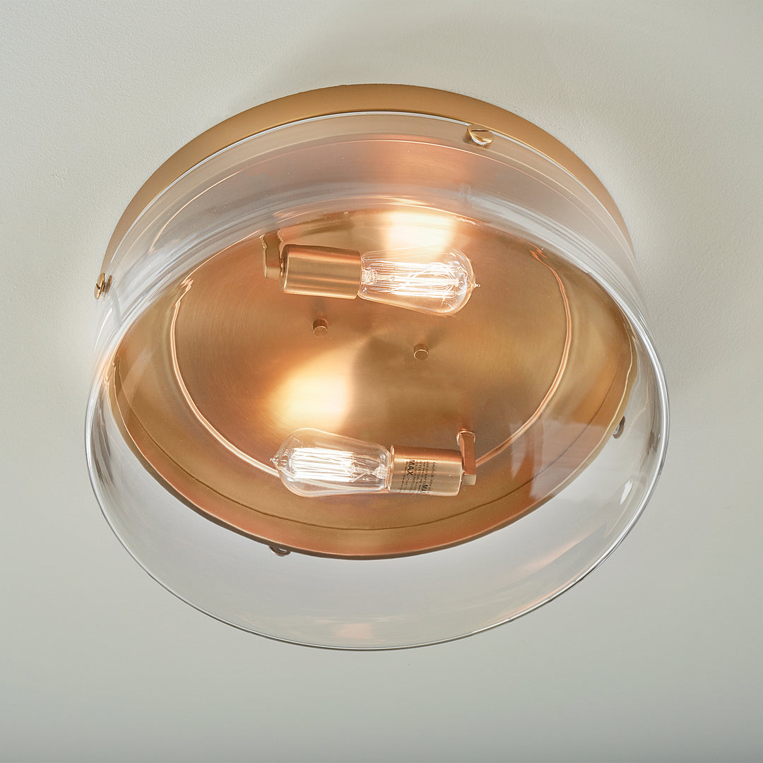 Visual Comfort Studio Two Light Flush Mount