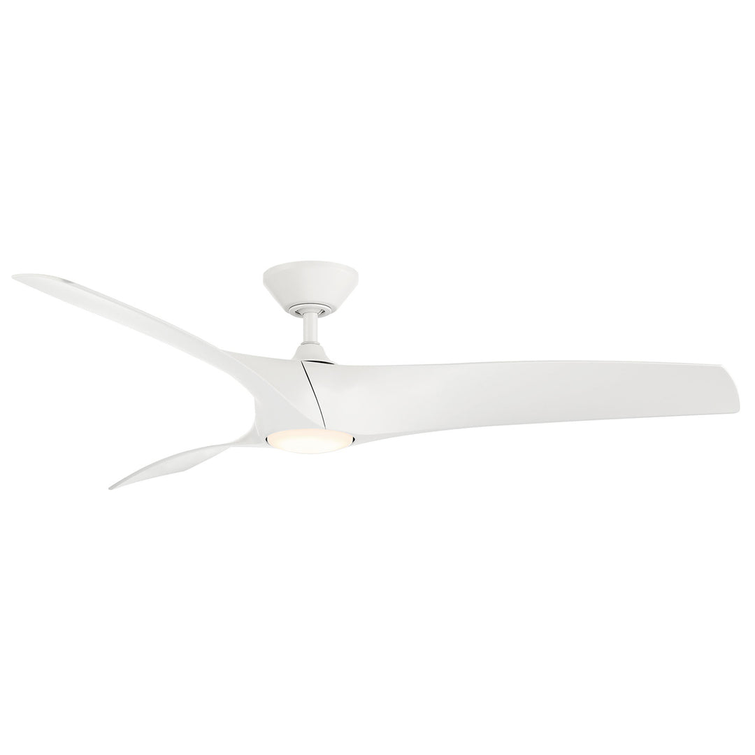 Modern Forms Fans Zephyr 62" Smart Outdoor DC Ceiling Fan with 19.5W LED Dimmable Light and Remote Control