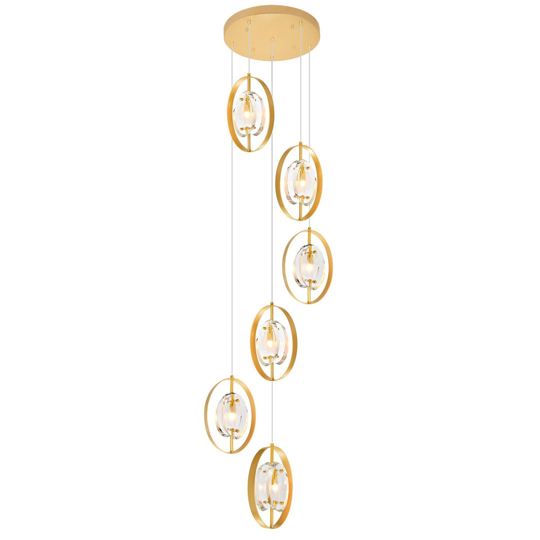 CWI LightingIrisSix Light Pendant