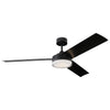 Visual Comfort Fan Cirque | Outdoor Ceiling Fan with 20W Array & Handheld Remote, 6-speed, Reverse and Dimmer