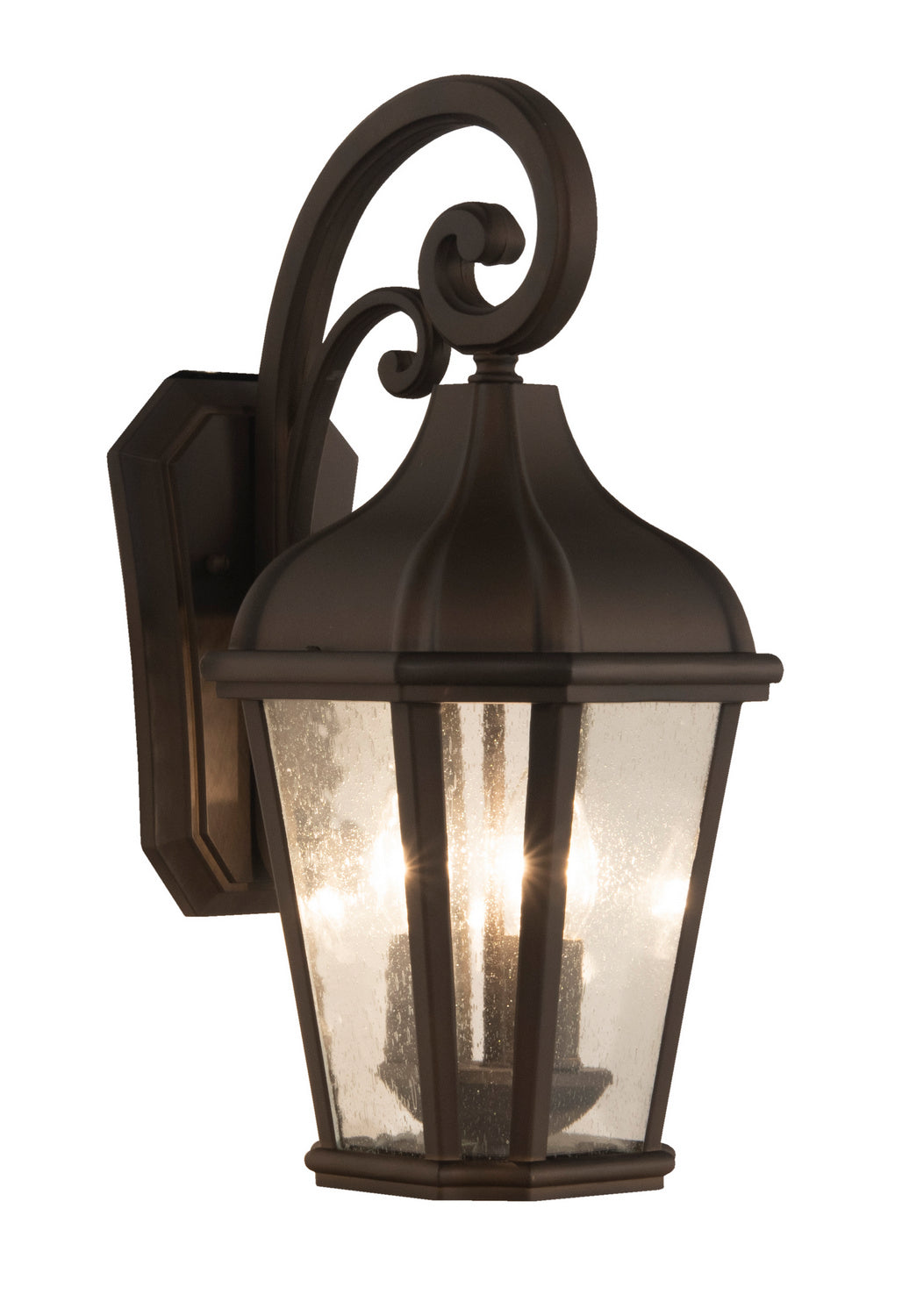 Briarwick Three Light Outdoor Wall Mount in Dark Coffee