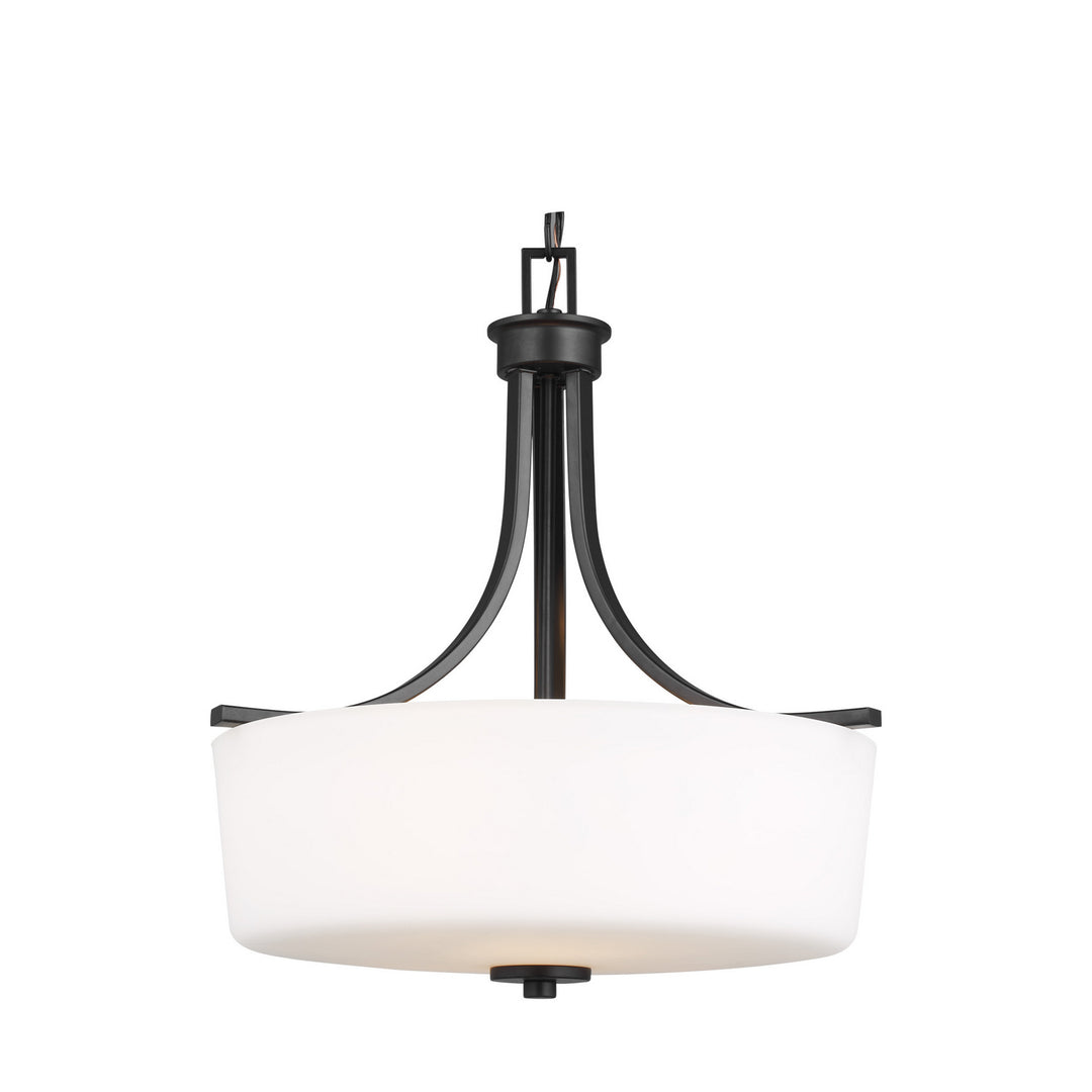 Generation Lighting. Three Light Pendant