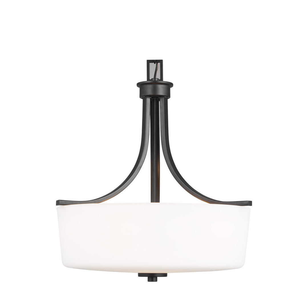 Generation Lighting. Three Light Pendant