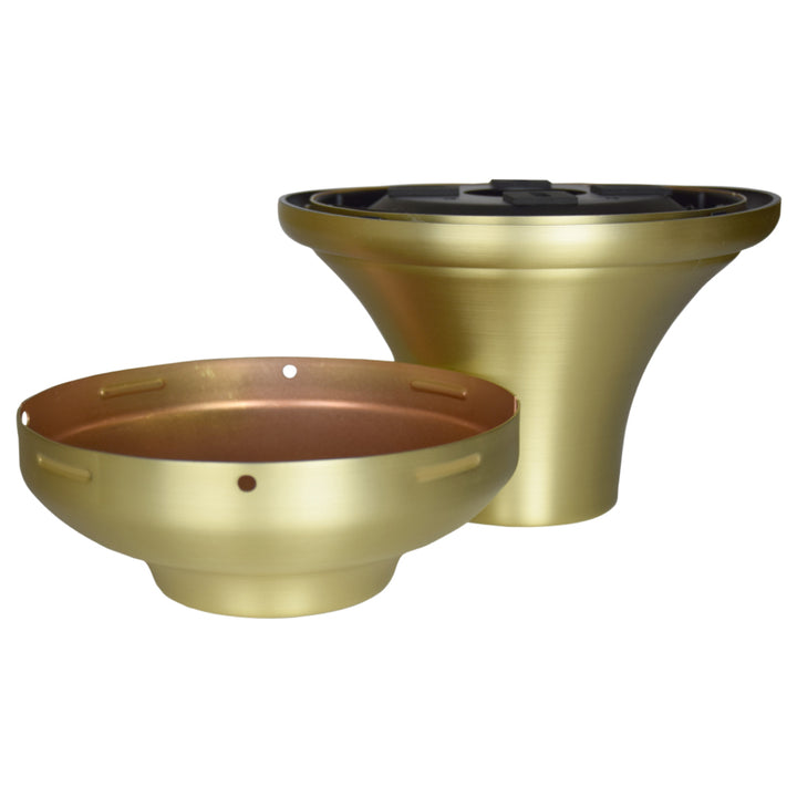 Fanimation Close to Ceiling Kit in Brushed Satin Brass Wet Rated