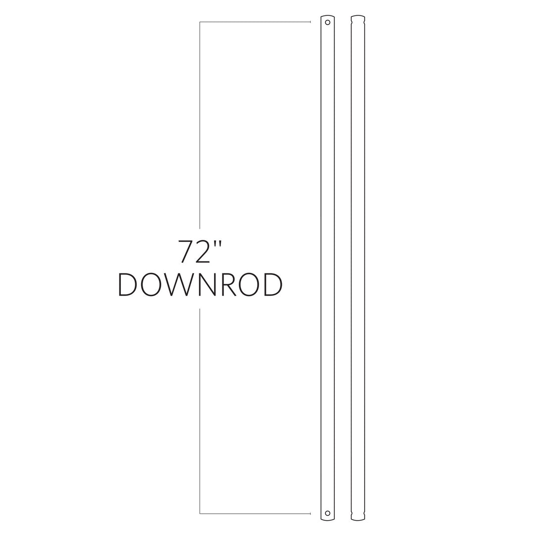 Universal Downrod in Satin Nickel