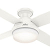 Hunter Dempsey 44" Low Profile Damp-Rated Ceiling Fan