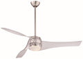 Pewter, Nickel, Silver Base with 3 Translucent Blades. / 58.00