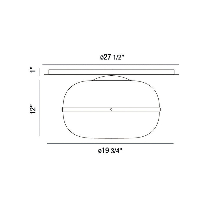 Eurofase Three Light Flushmount