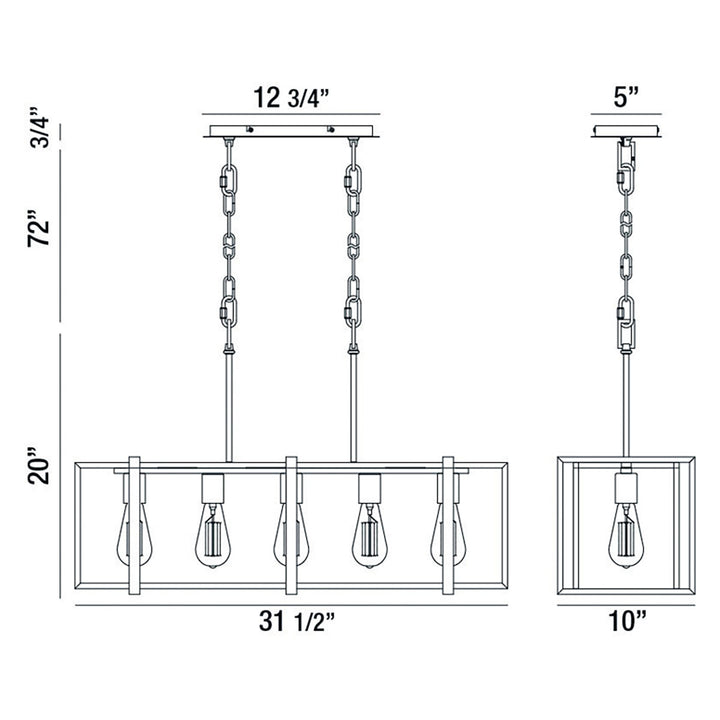 Eurofase Five Light Chandelier