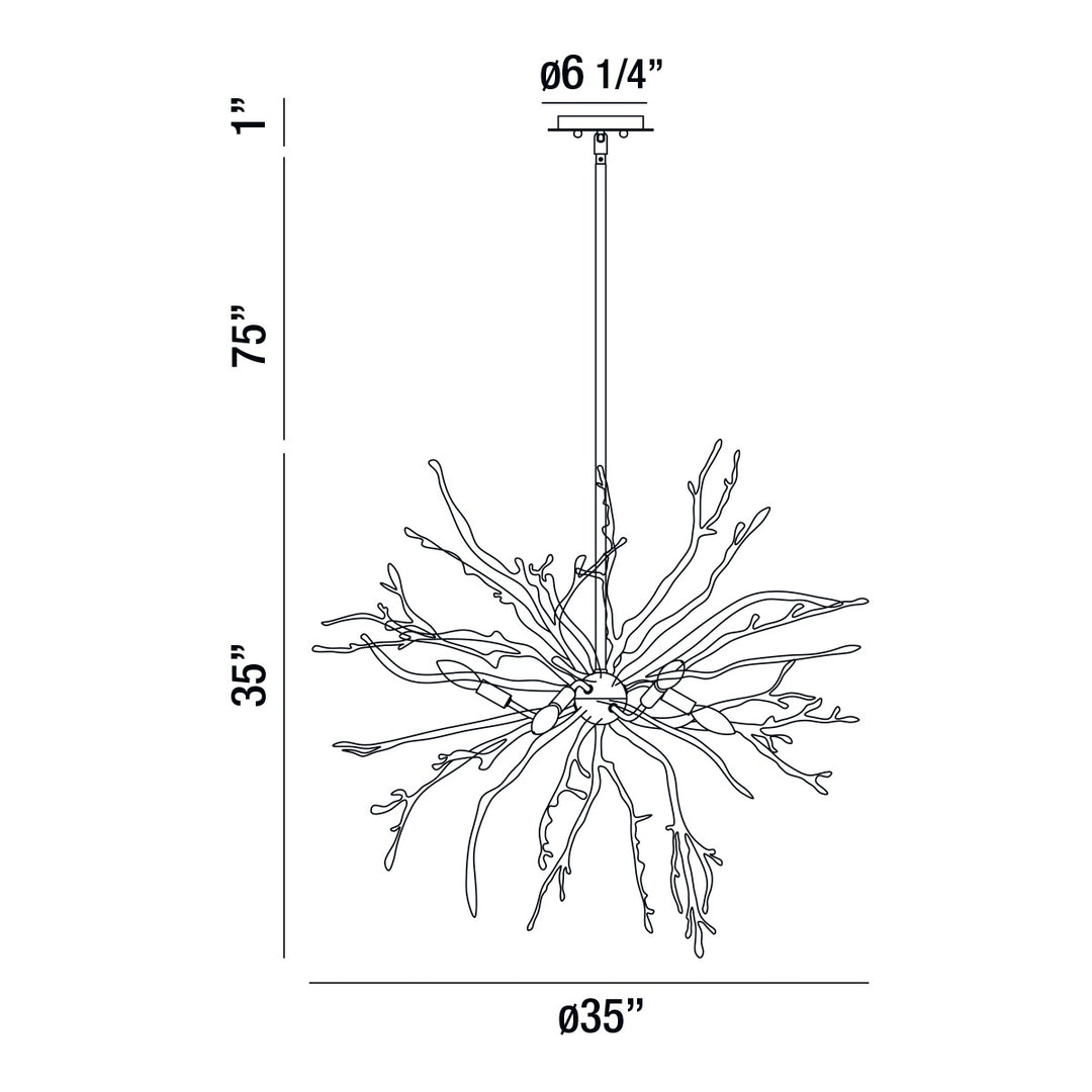 Eurofase Six Light Chandelier