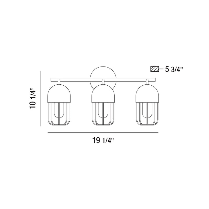 Eurofase Three Light Bathbar