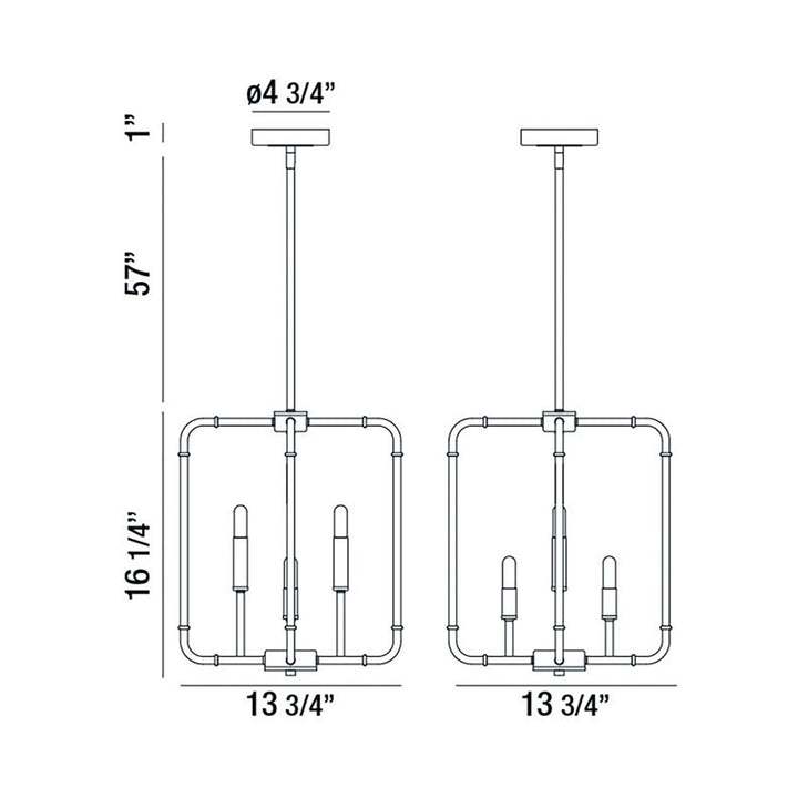 Eurofase Four Light Chandelier