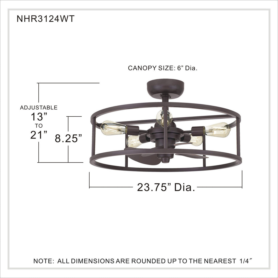 Quoizel Five Light Fandelier