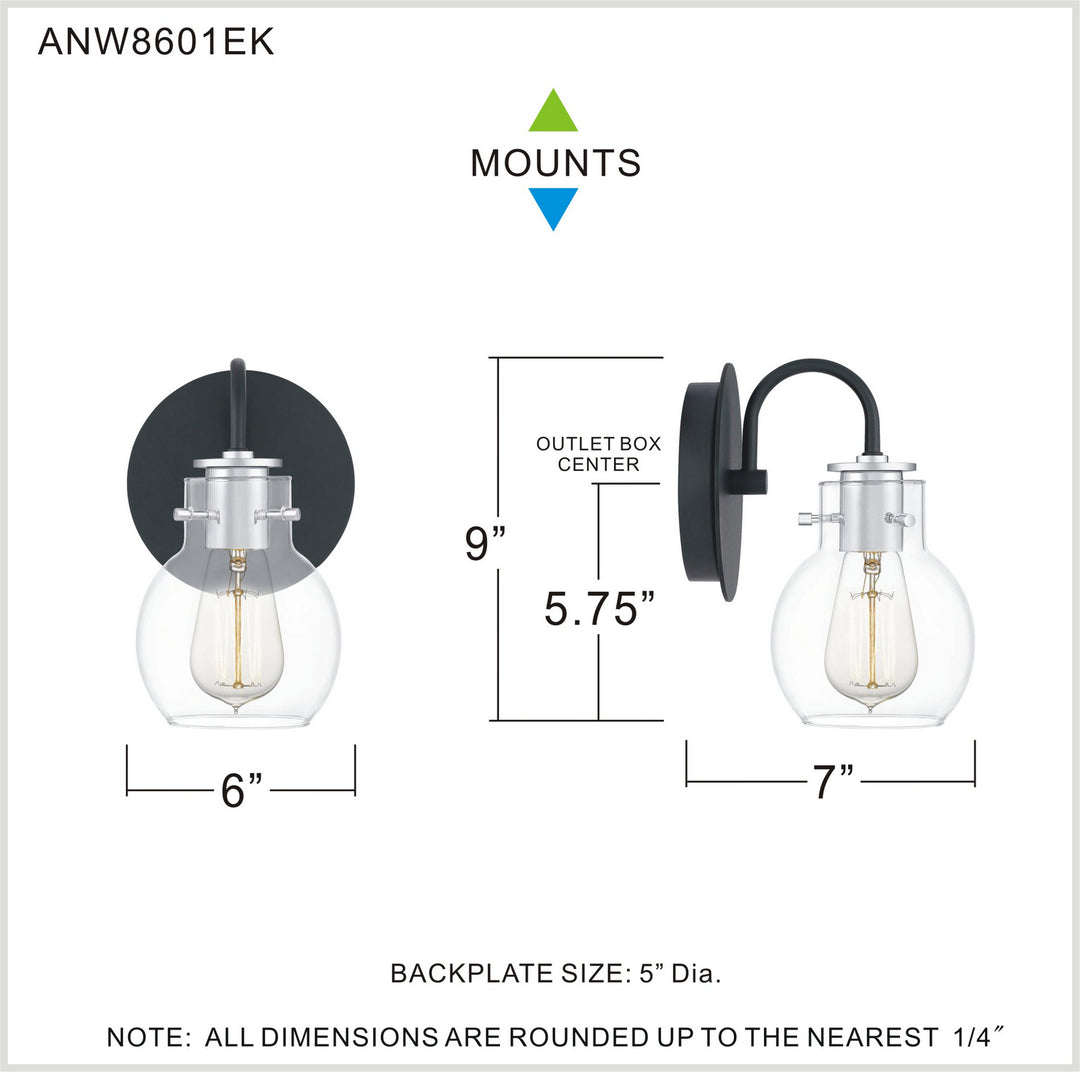 Quoizel One Light Wall Sconce