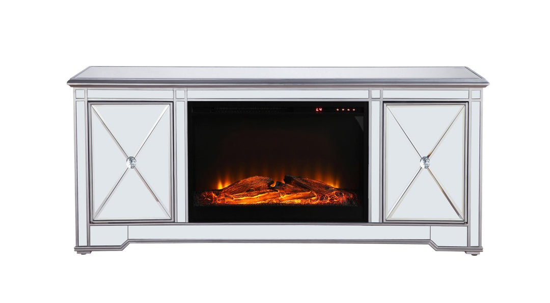 Elegant Lighting TV Stand With Fireplace Insert