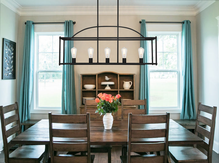 Savoy House Palladian Five Light Linear Chandelier