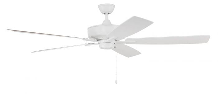 Super Pro 60" Ceiling Fan in White