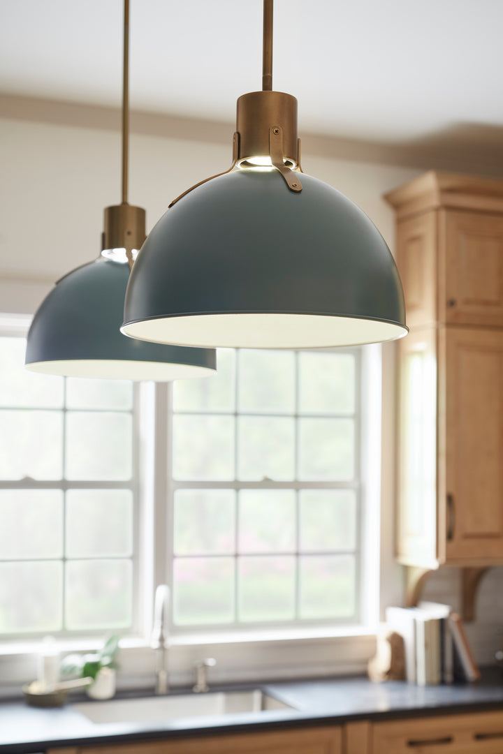 Argo LED Pendant in Sage Green