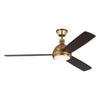 Visual Comfort Fan Hicks | Indoor Ceiling Fan with 20W Array & Handheld Remote, 6-speed, Reverse and Dimmer