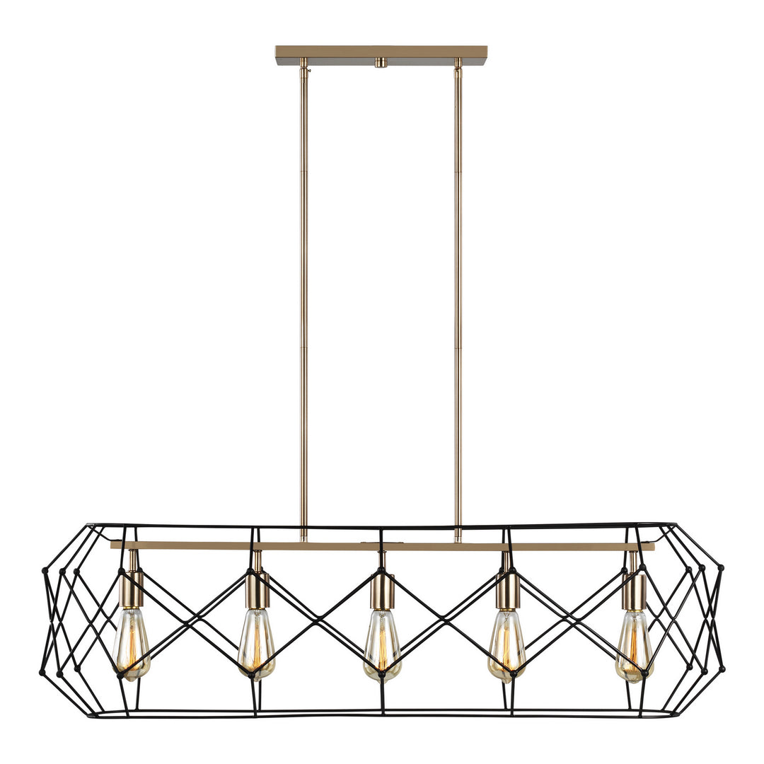 Visual Comfort StudioZarraFive Light Linear Chandelier