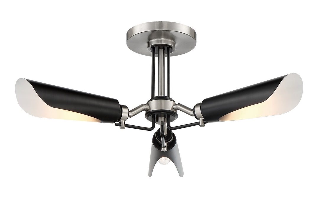 George KovacsTurbineThree Light Semi Flush Mount