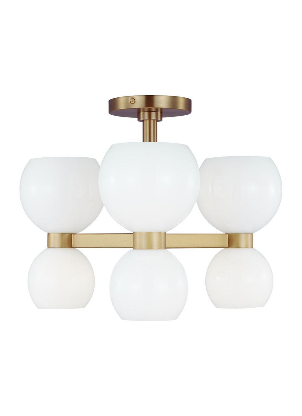 Visual Comfort StudioLondynSix Light Semi Flush Mount