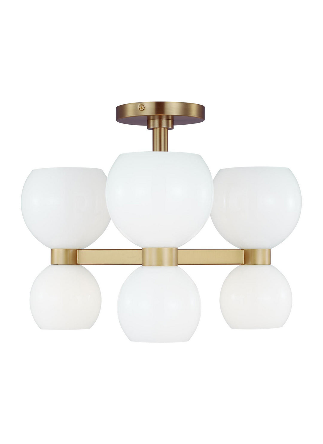 Visual Comfort StudioLondynSix Light Semi Flush Mount
