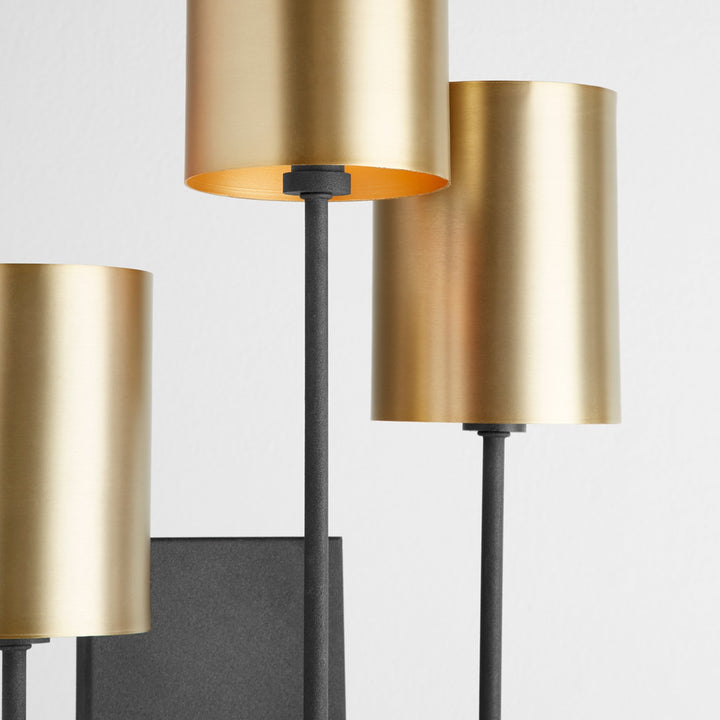 Quorum Three Light Wall Mount