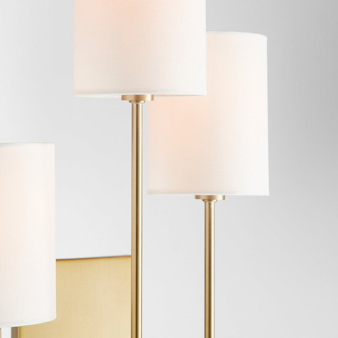 Quorum Three Light Wall Mount