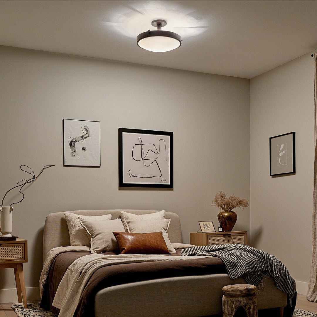 Kichler Four Light Semi Flush Mount