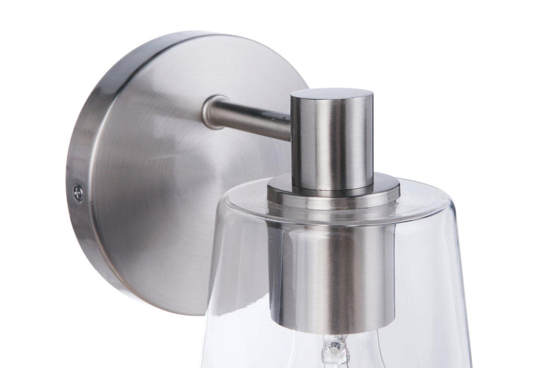 Emilio One Light Wall Sconce in Brushed Polished Nickel