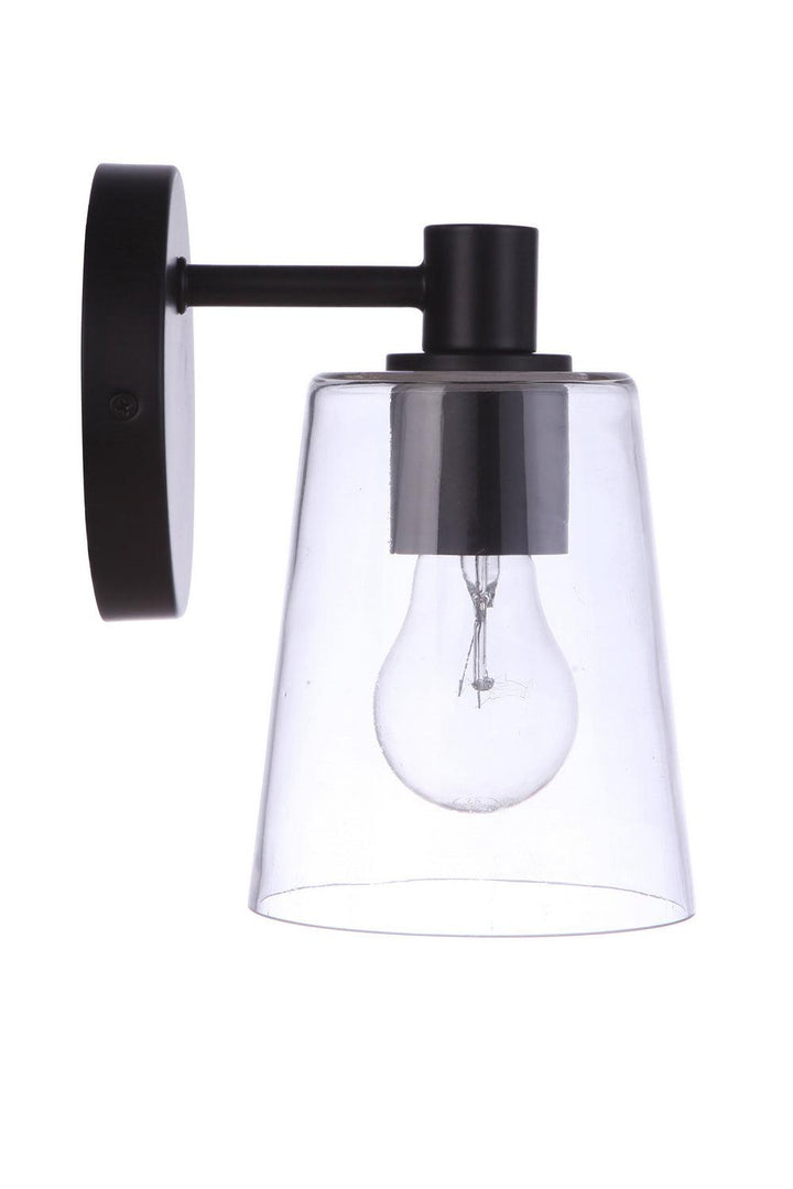 Emilio One Light Wall Sconce in Flat Black