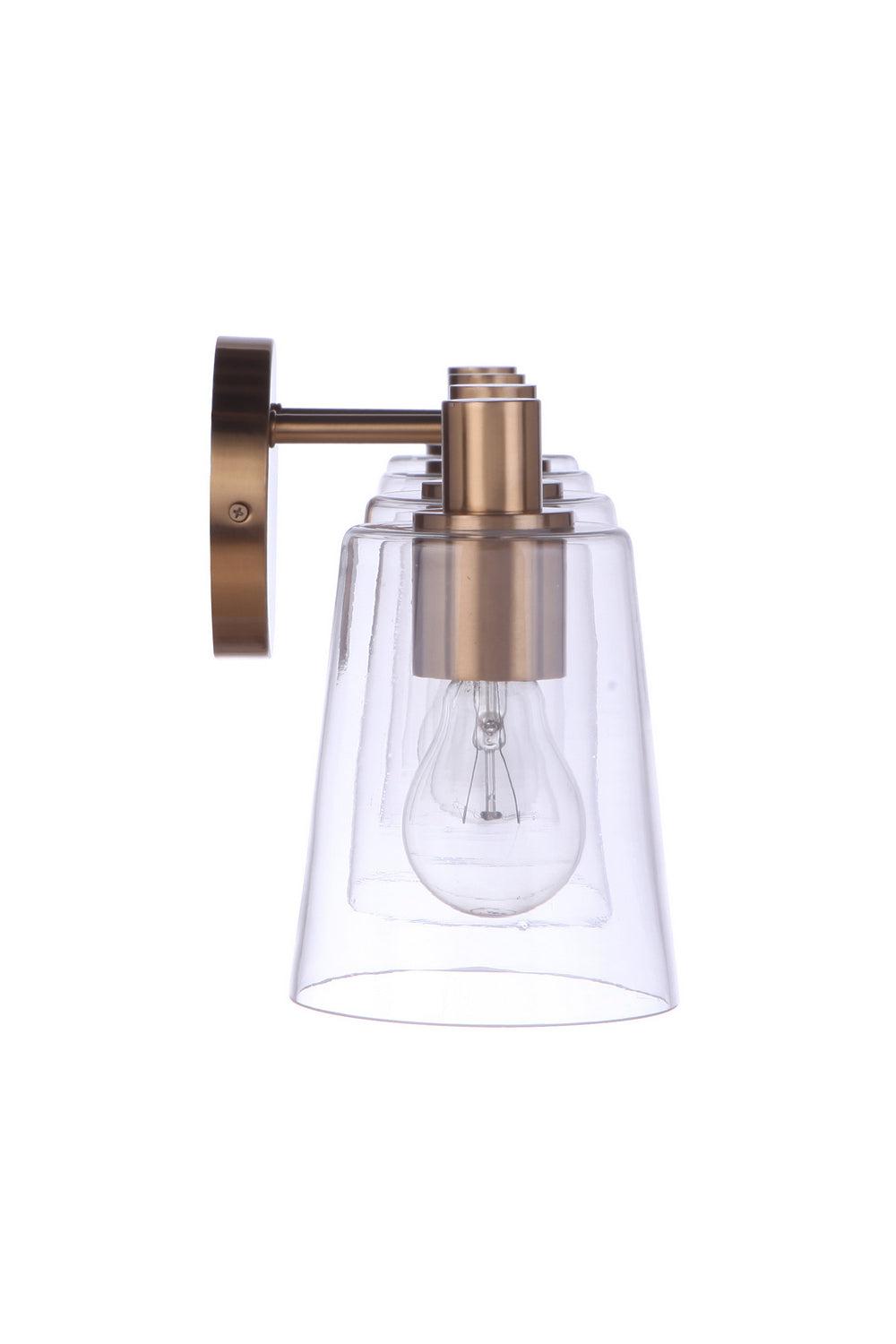 Emilio Four Light Vanity in Satin Brass