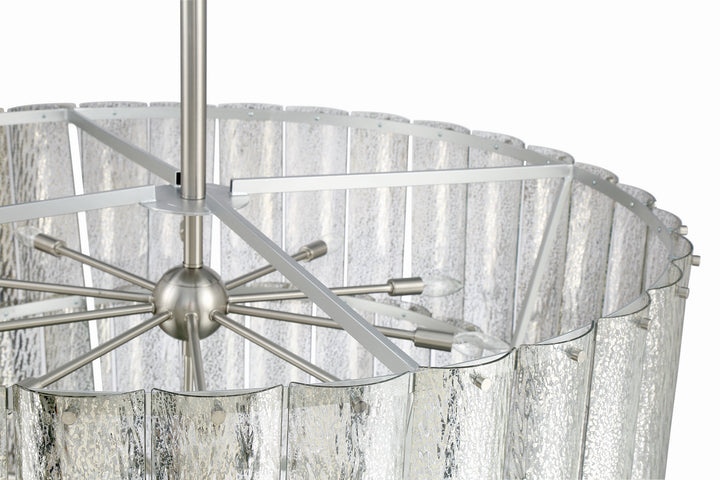 Museo 28 Light Chandelier in Brushed Polished Nickel