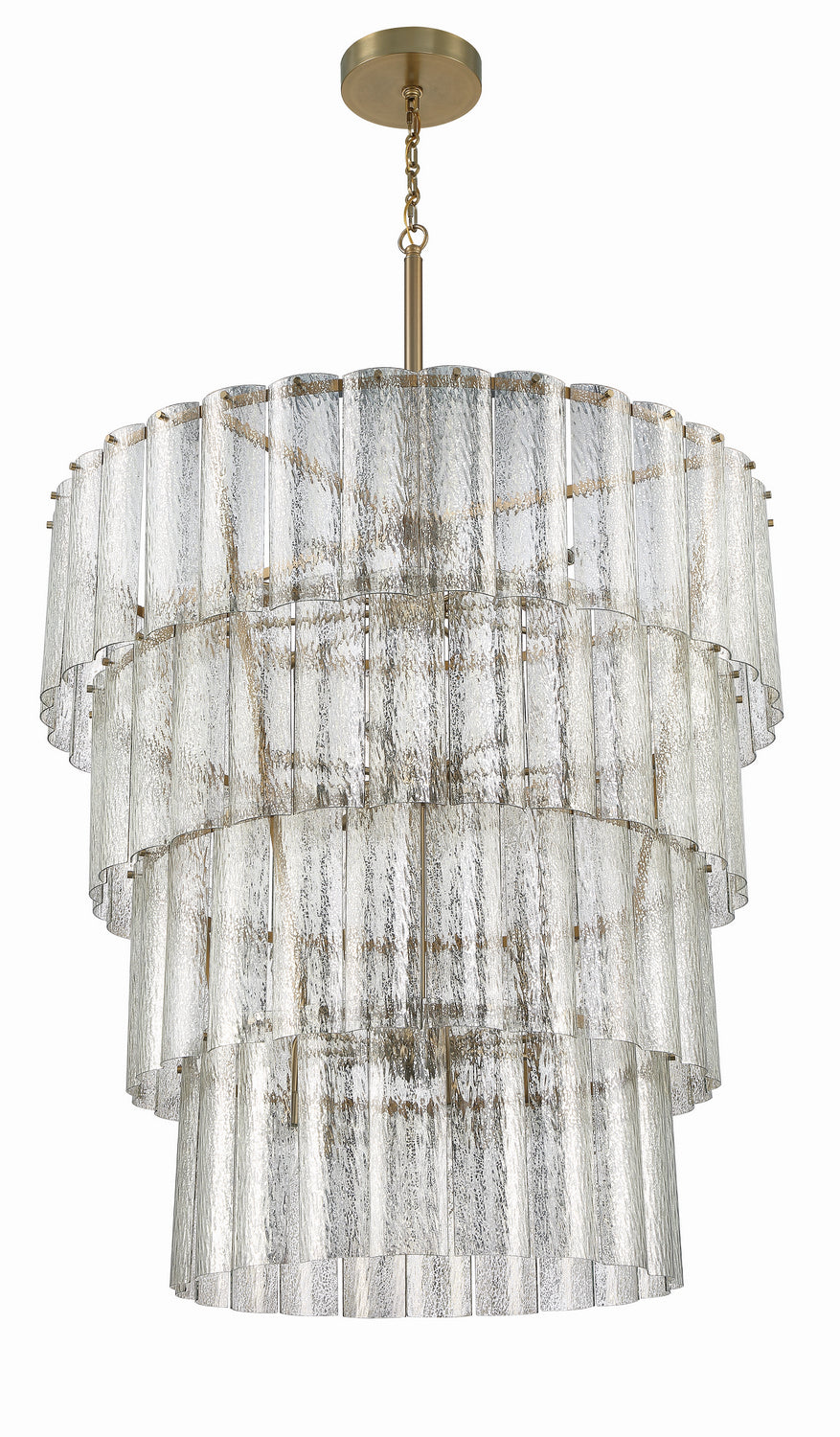 Museo 28 Light Chandelier in Satin Brass