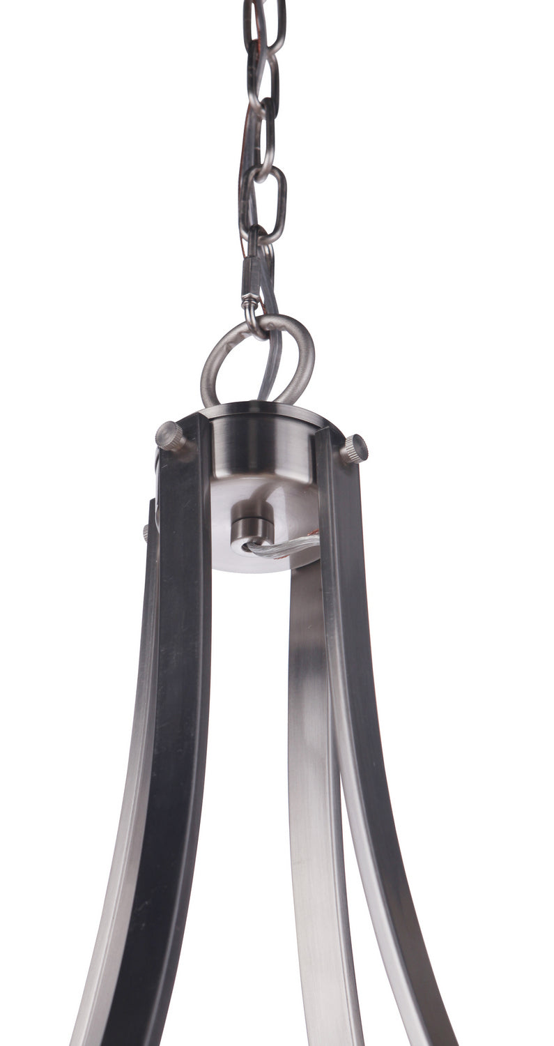 Elliot Five Light Chandelier in Brushed Polished Nickel