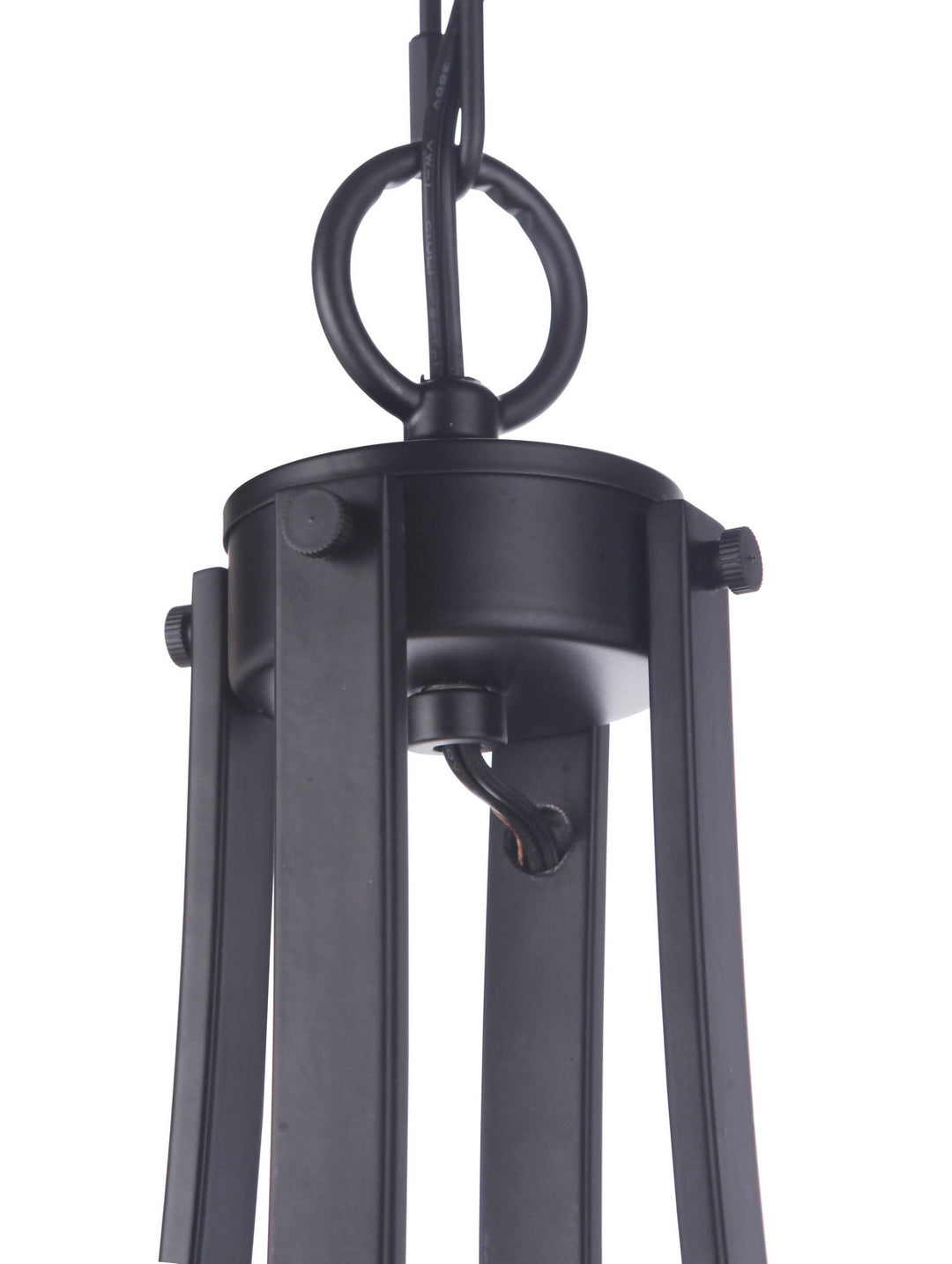 Elliot Five Light Chandelier in Flat Black