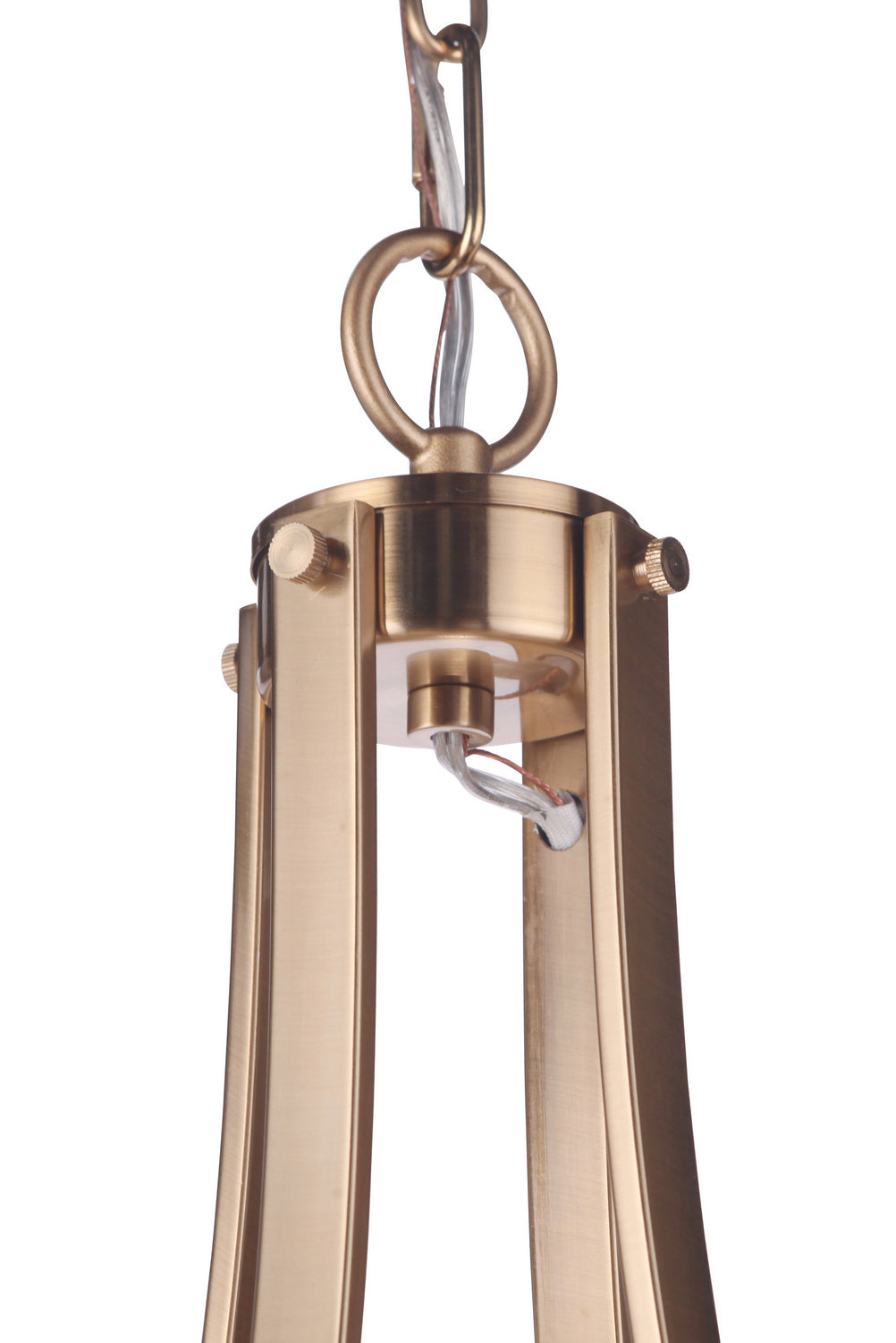 Elliot Five Light Chandelier in Satin Brass