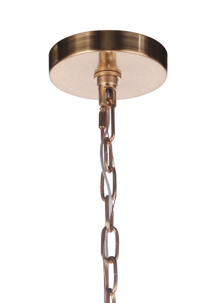 Elliot Five Light Chandelier in Satin Brass