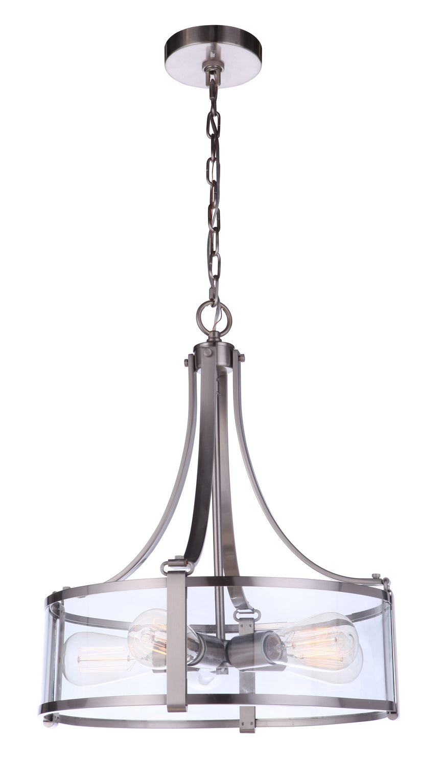 Elliot Five Light Pendant in Brushed Polished Nickel