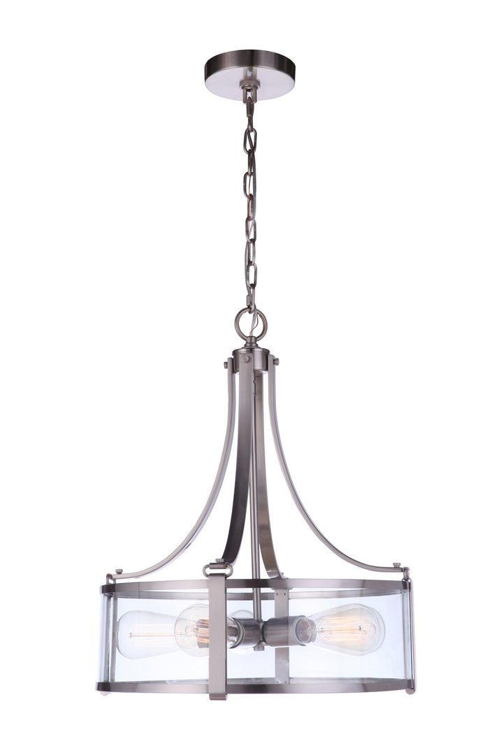 Elliot Five Light Pendant in Brushed Polished Nickel