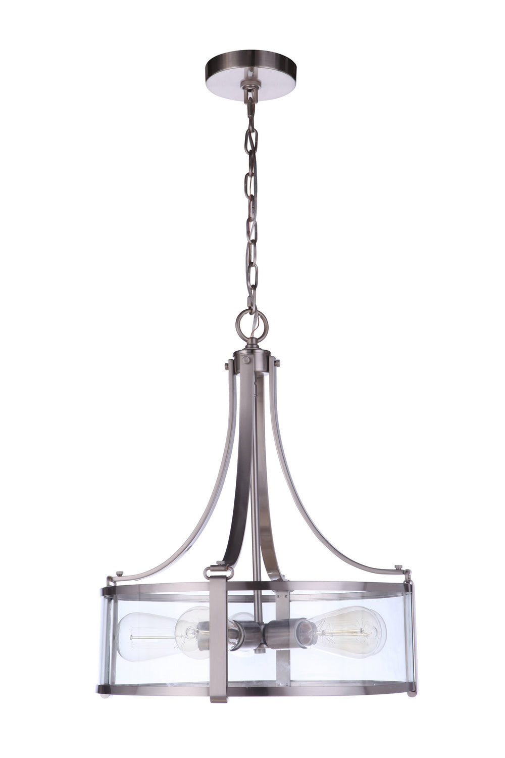 Elliot Five Light Pendant in Brushed Polished Nickel