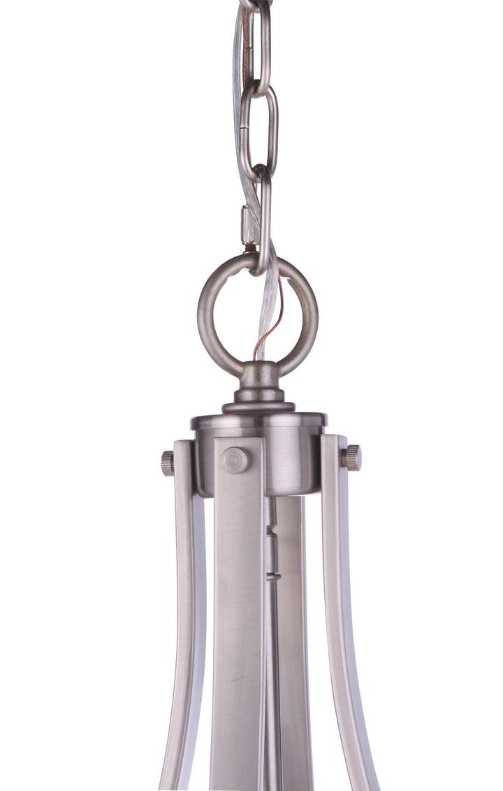 Elliot Five Light Pendant in Brushed Polished Nickel