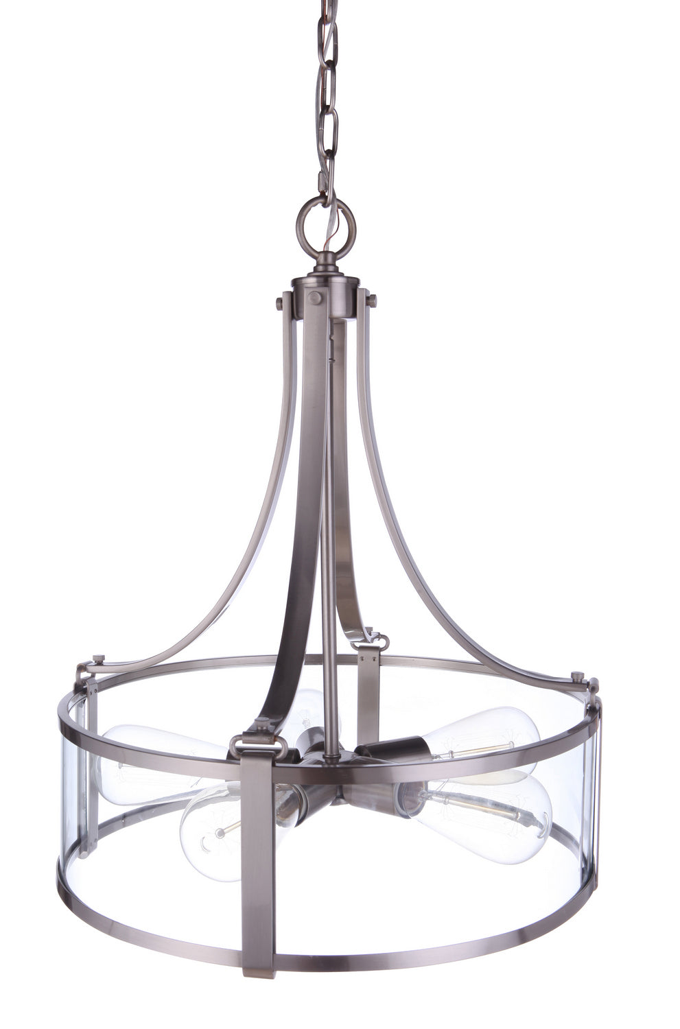 Elliot Five Light Pendant in Brushed Polished Nickel