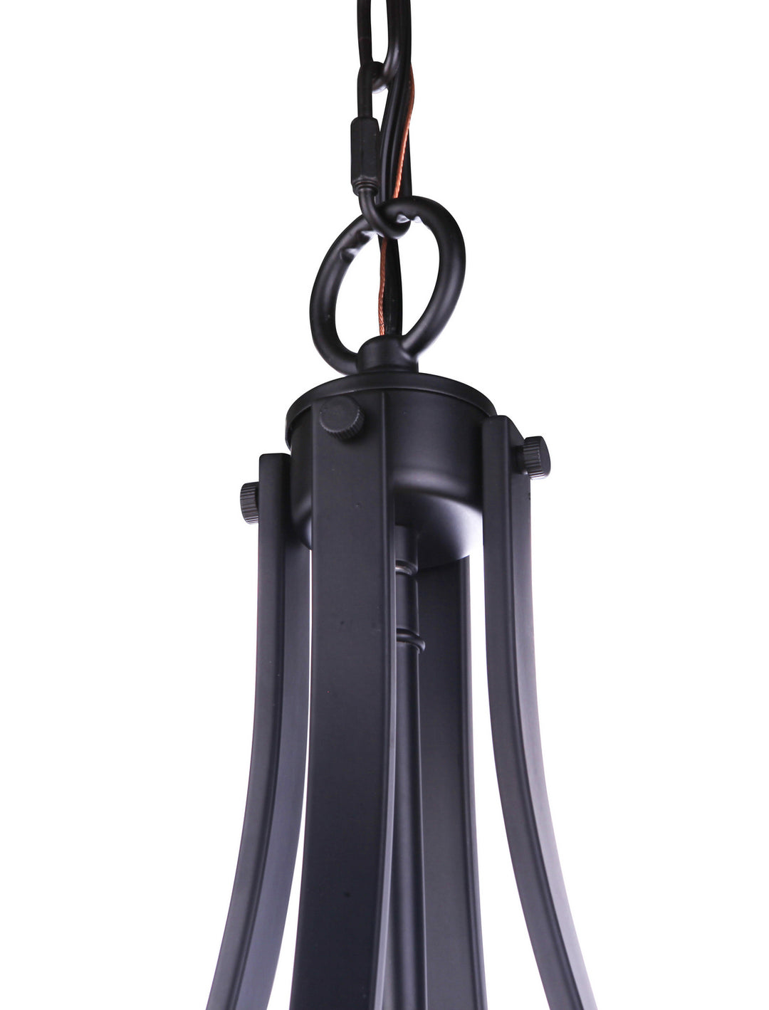 Elliot Five Light Pendant in Flat Black