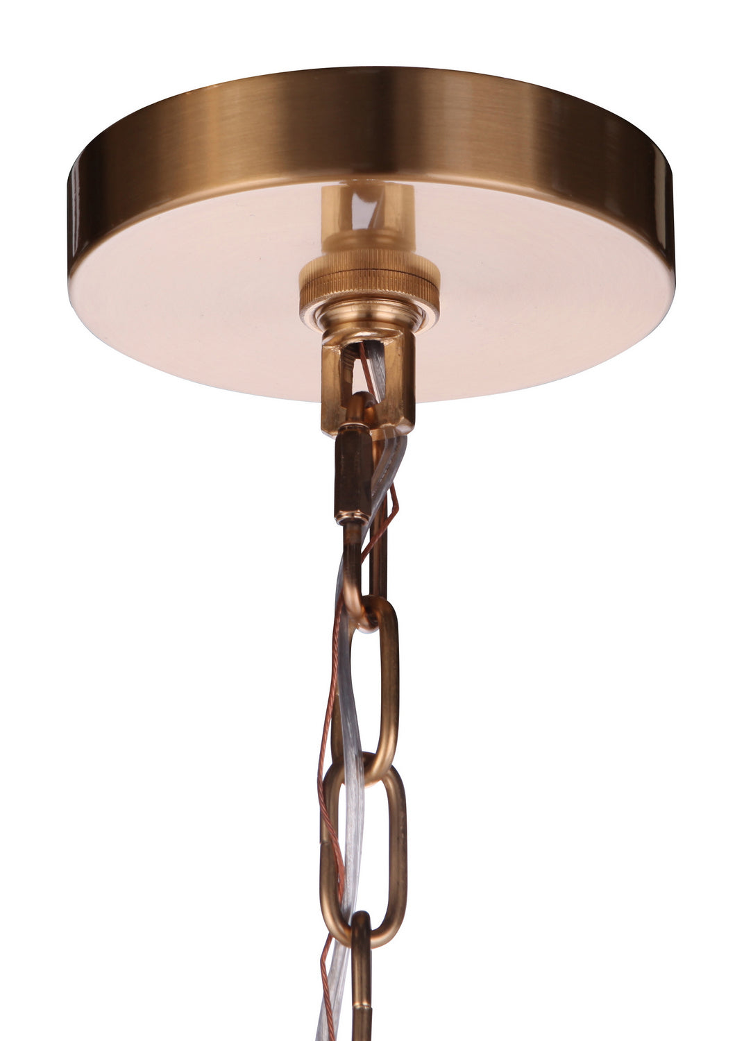 Elliot Five Light Pendant in Satin Brass